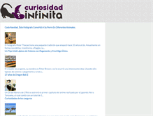 Tablet Screenshot of curiosidadinfinita.com